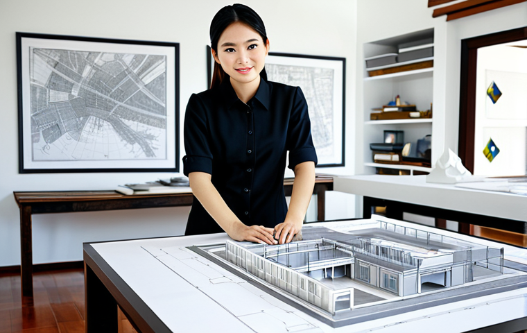 태국의 건축학 연구 - Modern Thai Architect**

"A professional Thai architect, fully clothed in modest, professional attir...