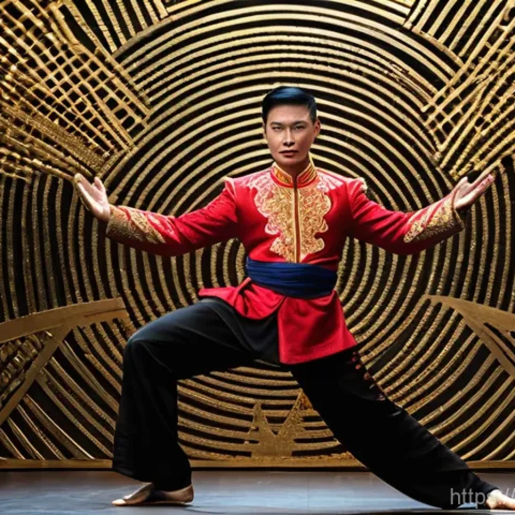 태국의 현대 무용가 - **Prompt 1: "The Revolutionary Spirit of Contemporary Khon"**
    A powerful male dancer, with an at...