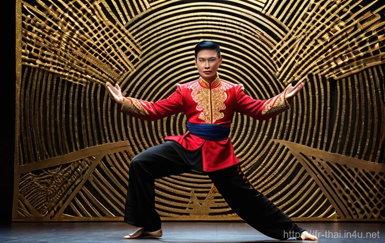 태국의 현대 무용가 - **Prompt 1: "The Revolutionary Spirit of Contemporary Khon"**
    A powerful male dancer, with an at...