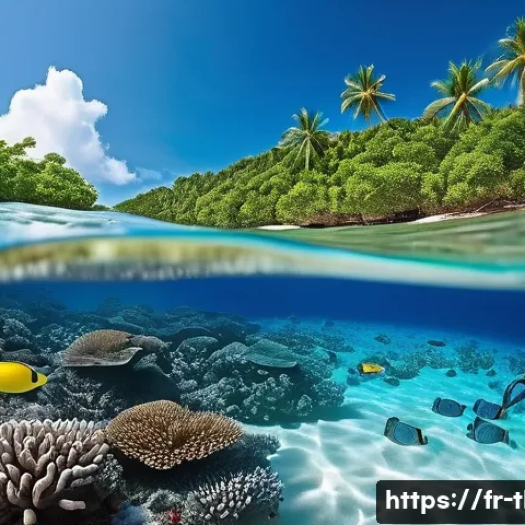 태국 기후와 계절별 특징 - **Prompt 1: Dry Season Snorkeling Adventure**
    "A vibrant and serene underwater scene off a prist...