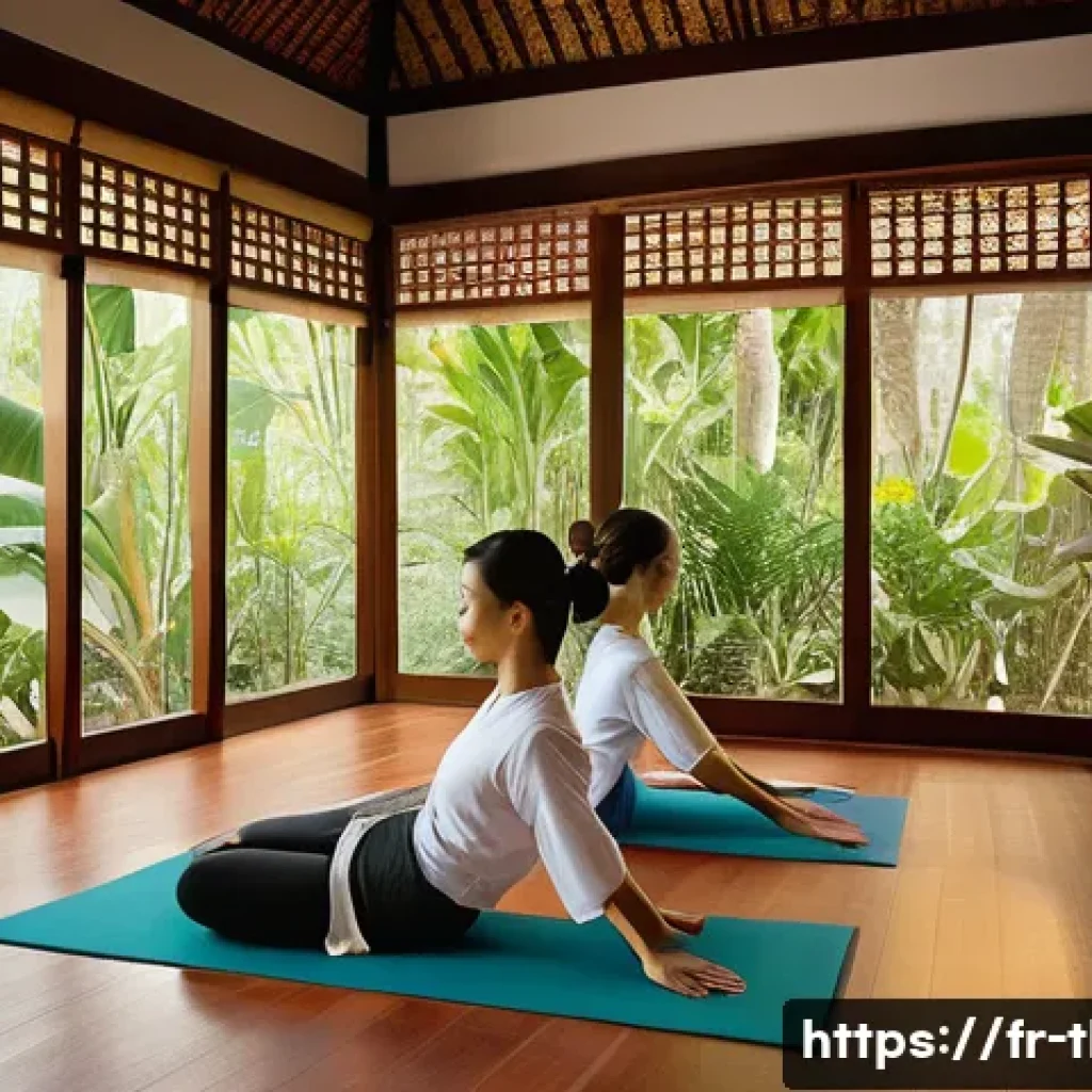 태국 마사지 종류 - A serene spa room in a traditional Thai setting with warm natural light filtering through wooden lat...