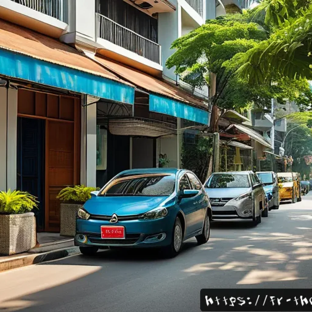 태국의 주택 임대 시장 - A vibrant urban scene in Bangkok&rsquo;s Ari district during late afternoon, showcasing a calm yet modern ...