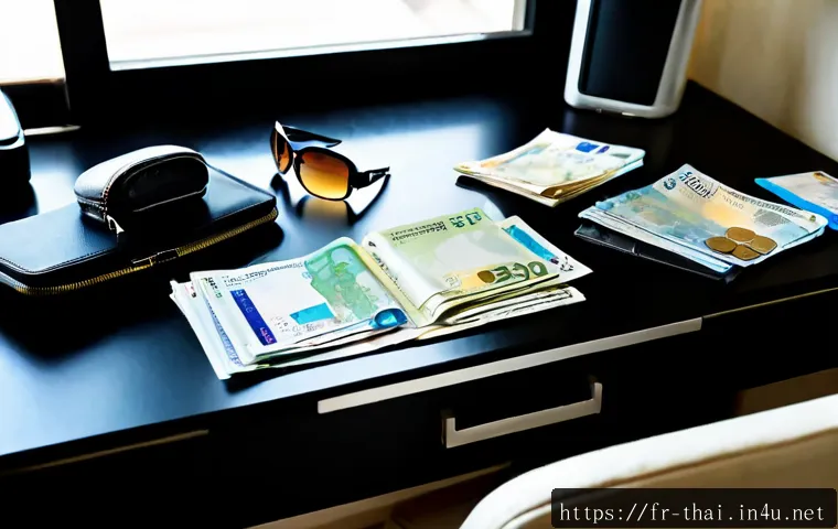 Home 17 태국에서 단기 체류 - Photorealistic travel planning scene for a short stay in Thailand, French couple in casual summer cl...